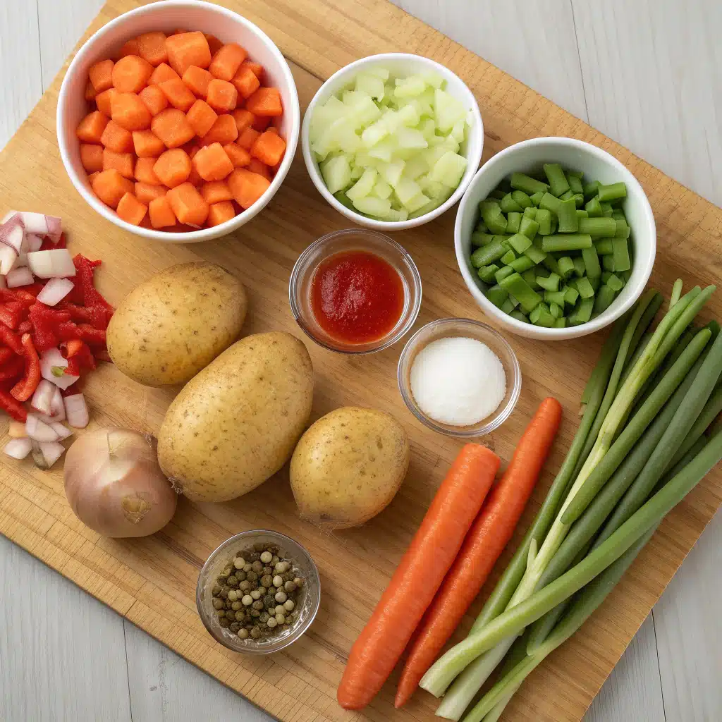 vegetable soup recipe ingredients