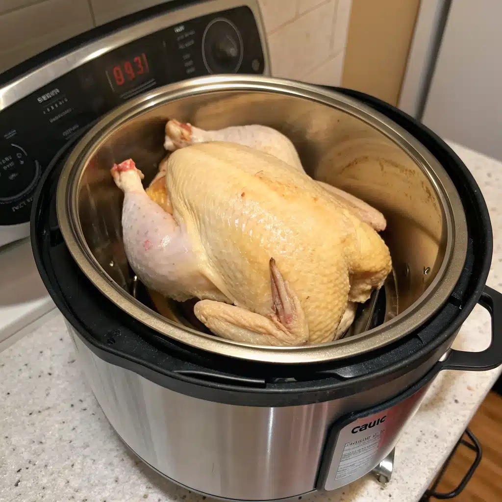 whole chicken instant pot First Step
