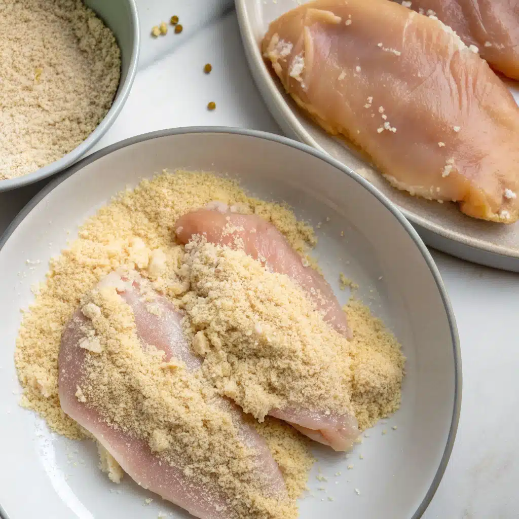 air fryer parmesan crusted chicken First Step