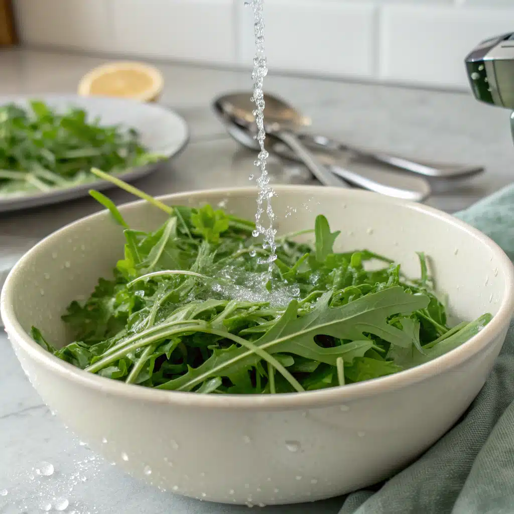 arugula salad First Step