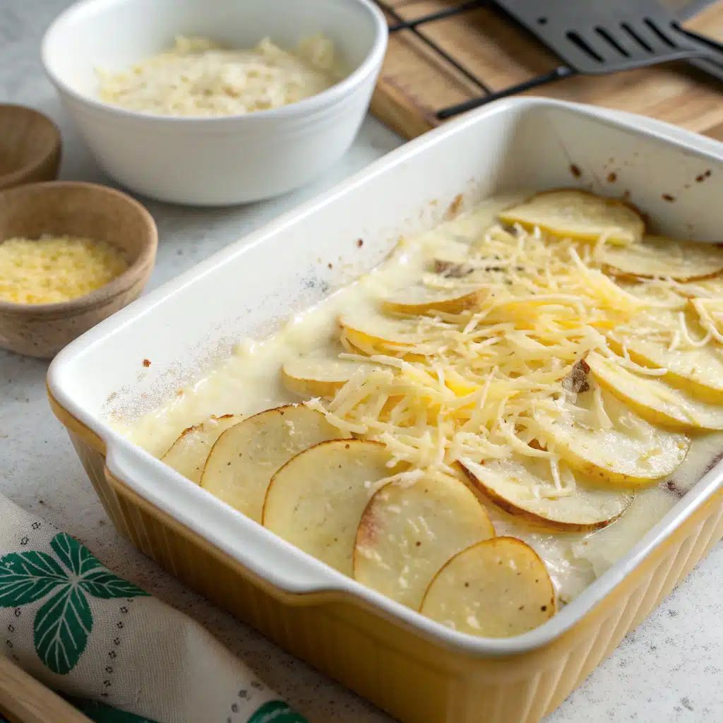 Au gratin potatoes First Step