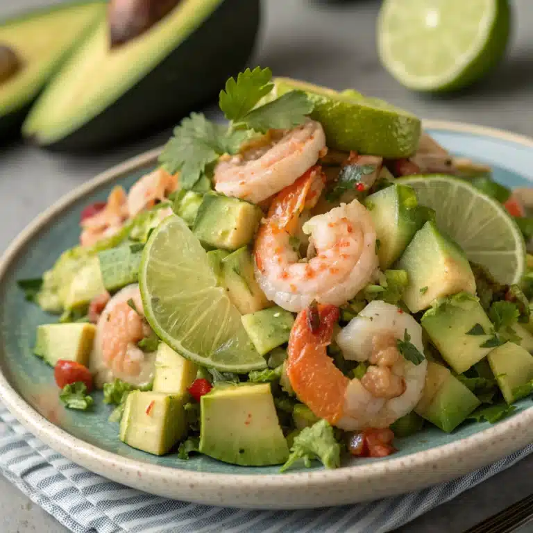 avocado shrimp salad Serving