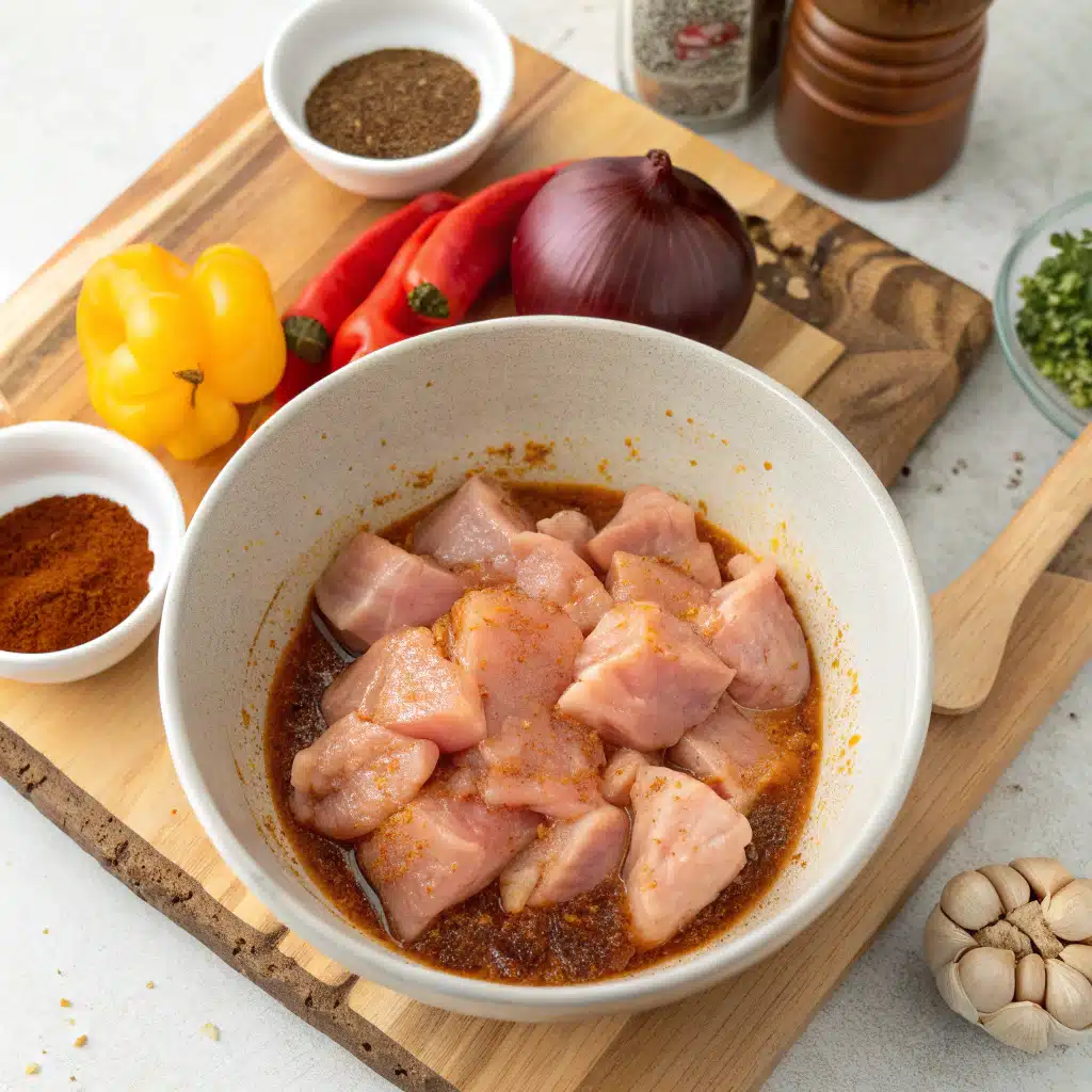 bbq chicken salad First Step