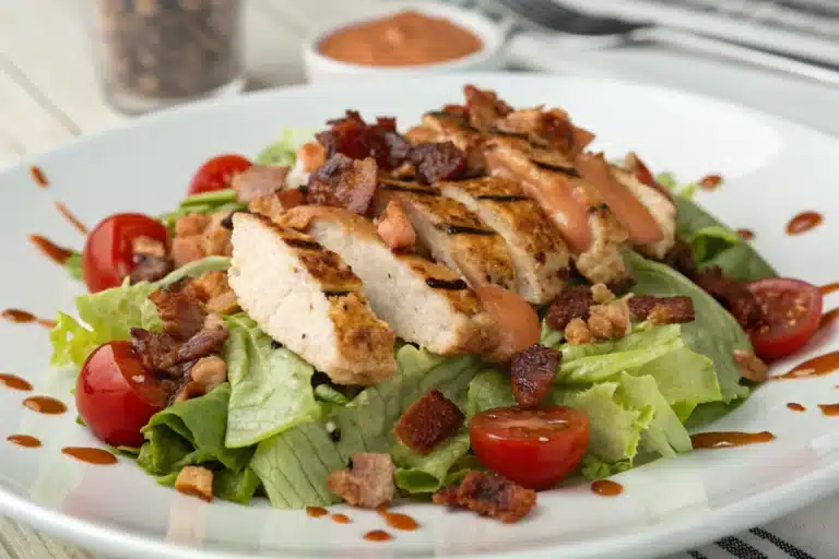 bbq chicken salad featured image