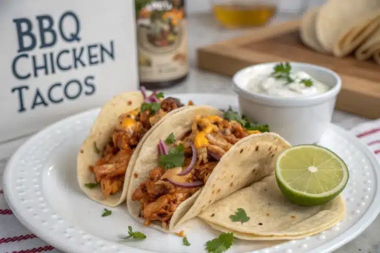 bbq chicken tacos featured image