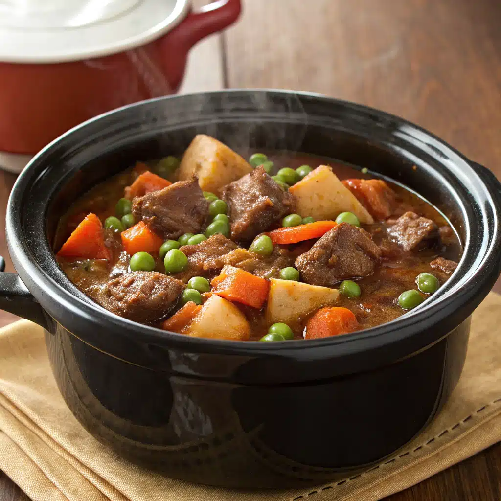 beef stew crock pot Serving