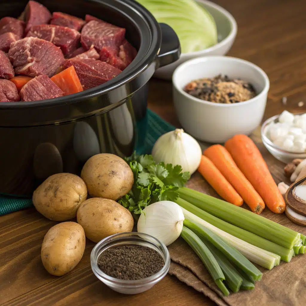 beef stew crock pot ingredients