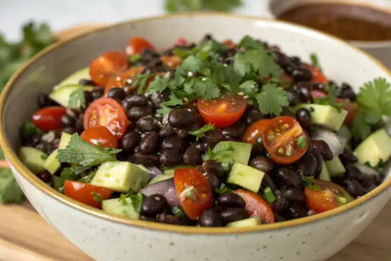 black bean salad featured image