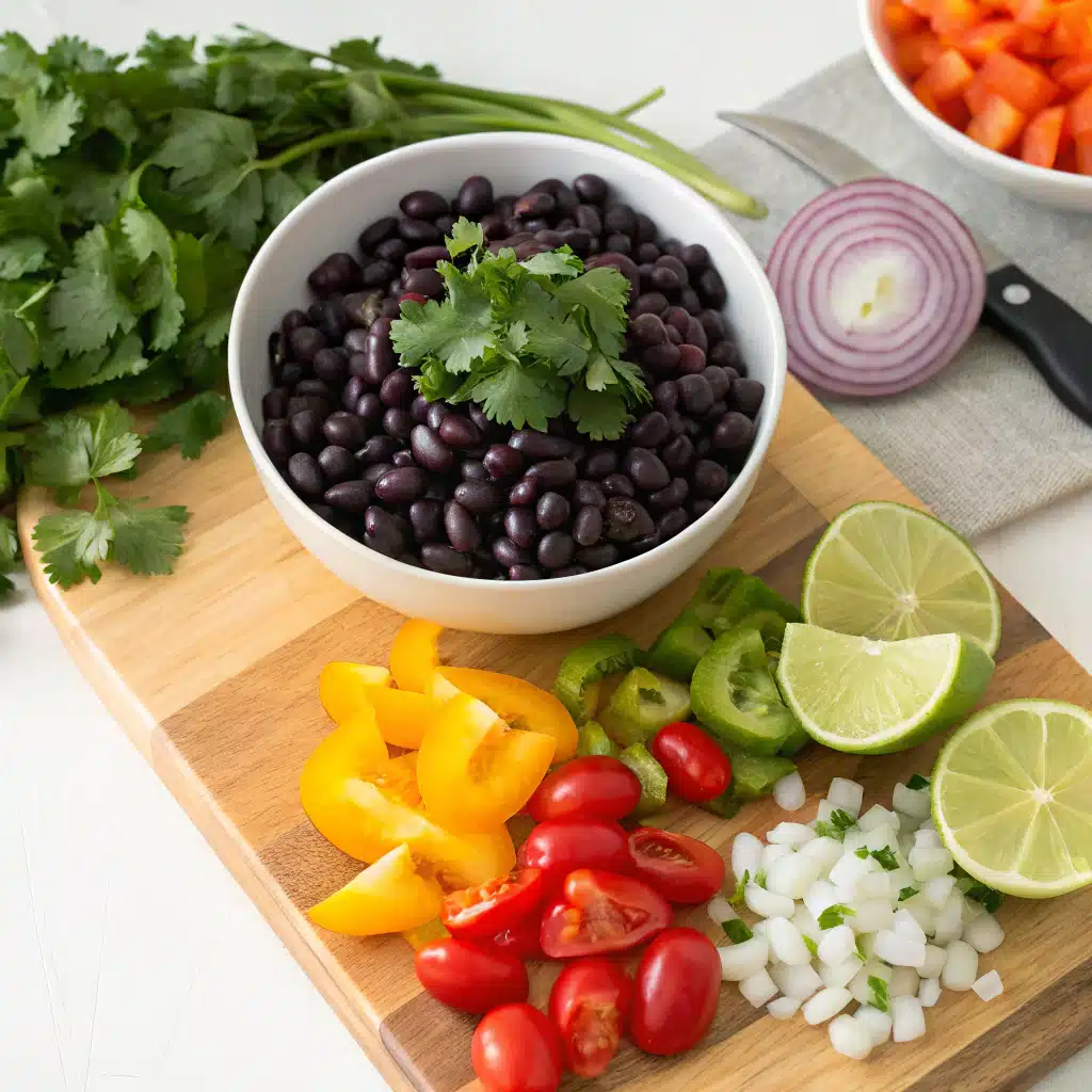 black bean salad ingredients