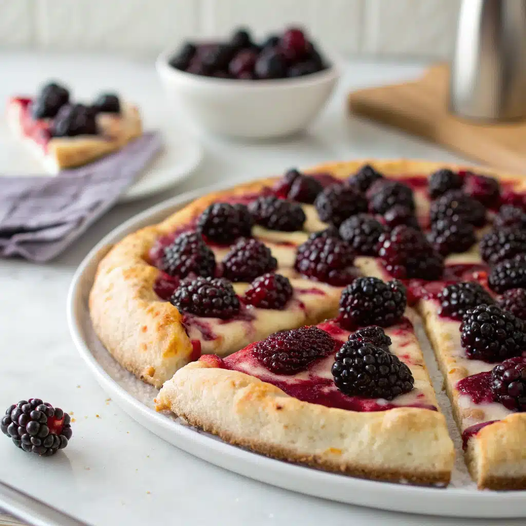 blackberry pizza Serving