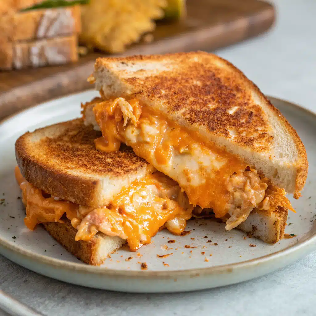 buffalo chicken grilled cheese Serving