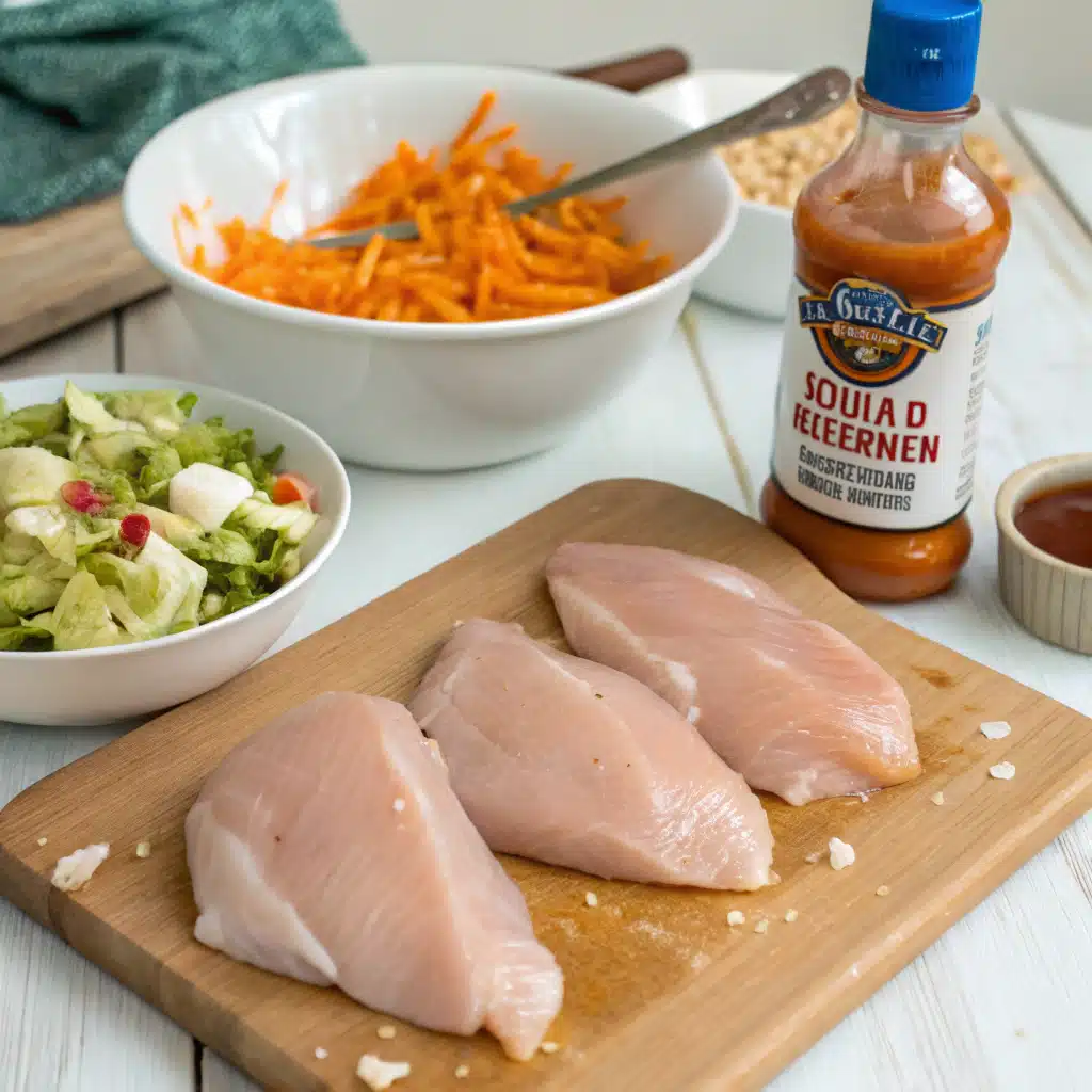 buffalo chicken salad First Step