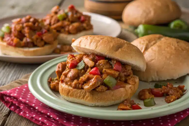 cajun chicken sloppy joes featured image