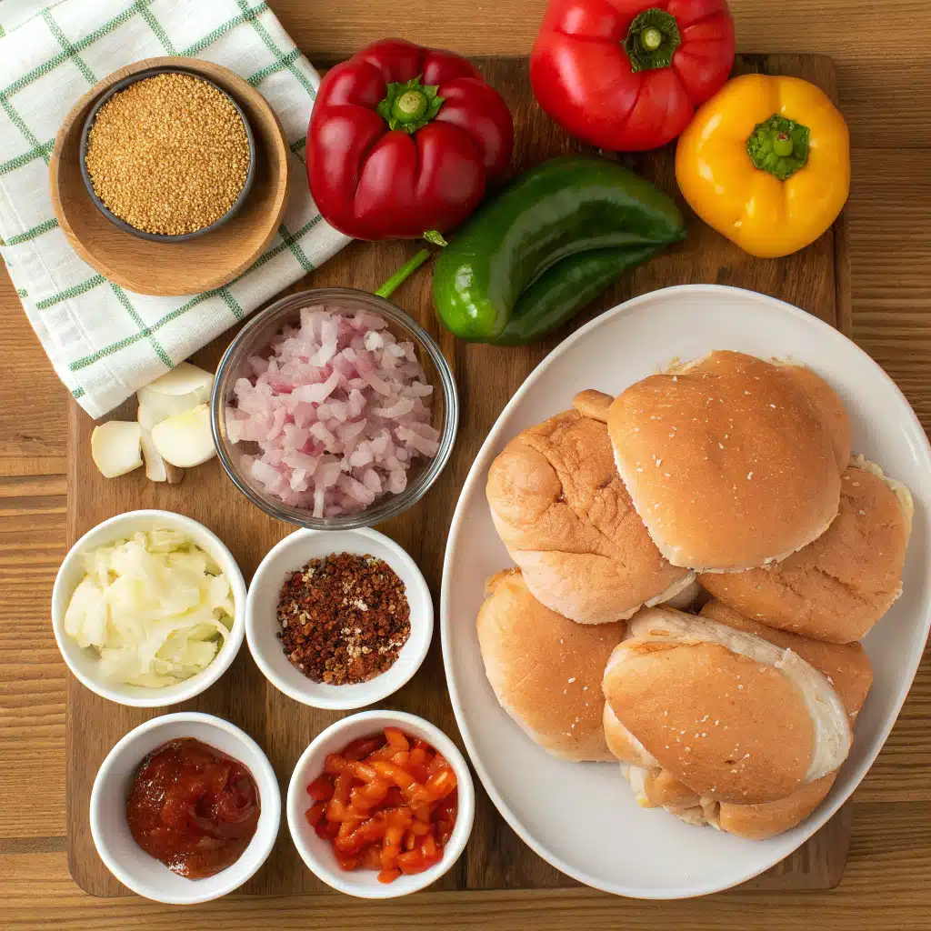 Cajun chicken sloppy joes ingredients