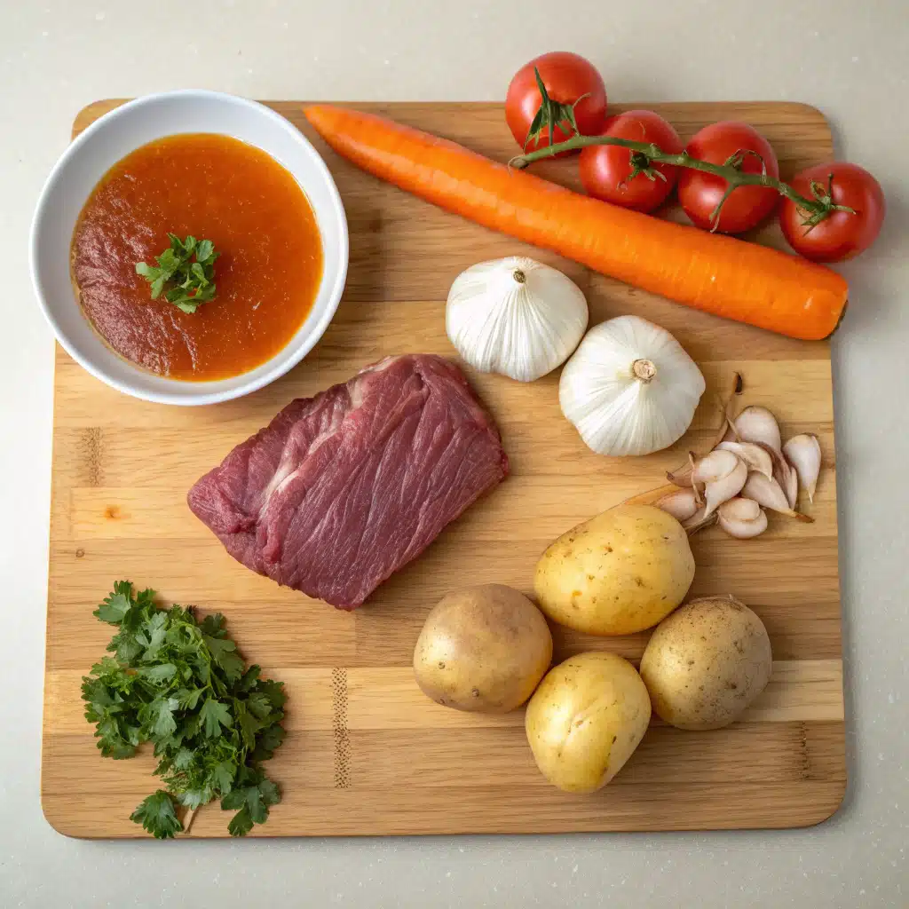 Carne en su Jugo Ingredients