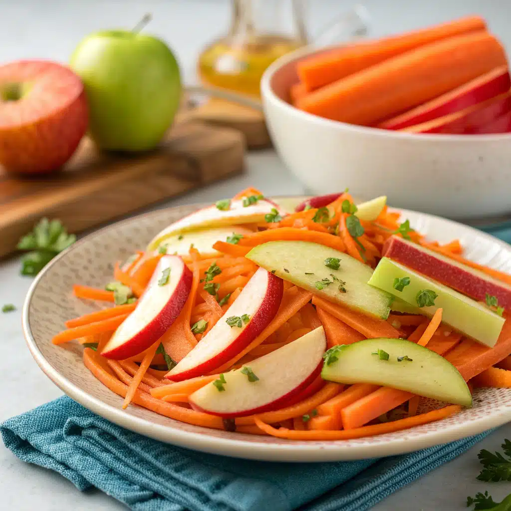 carrot apple salad Serving