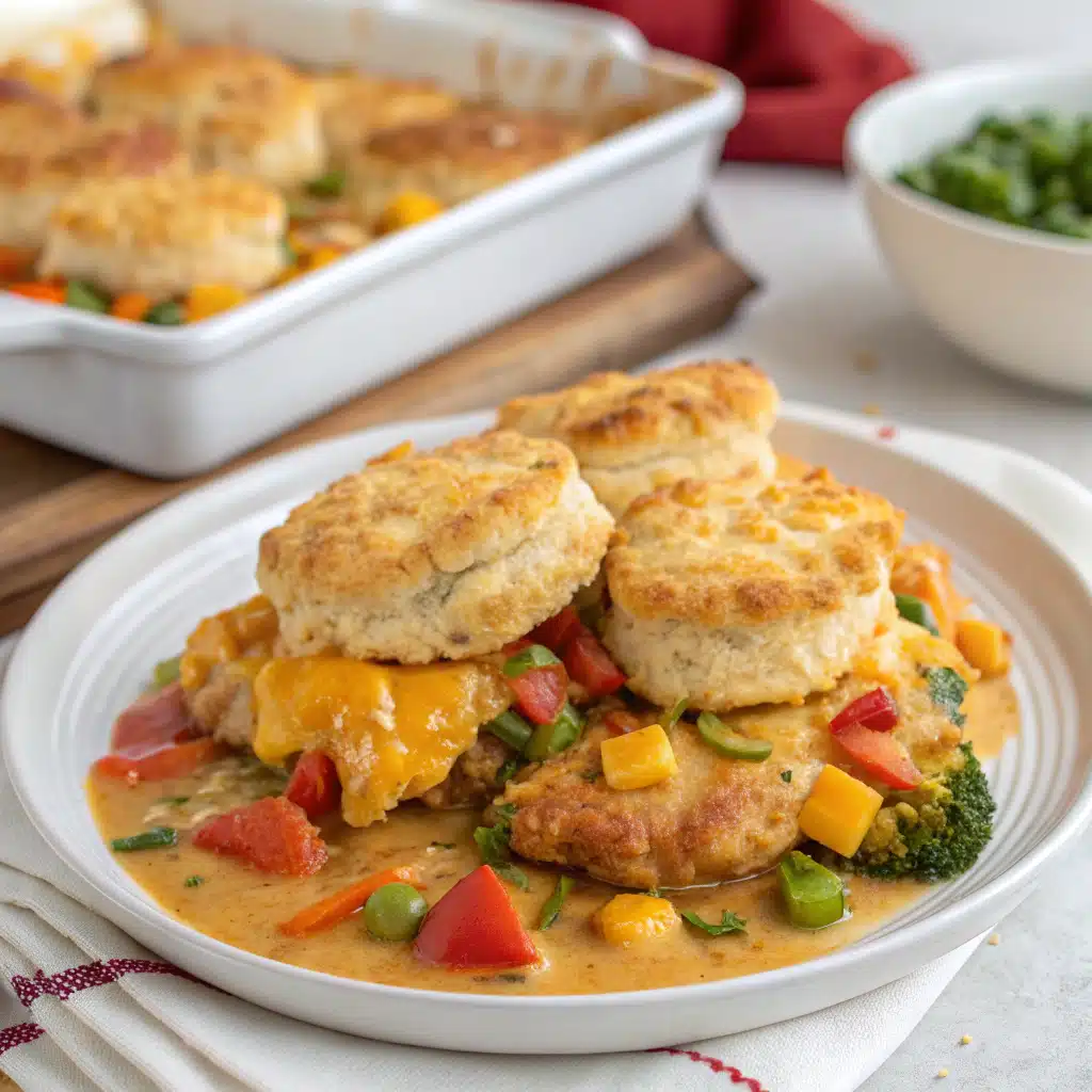 cheddar biscuit chicken bake Serving