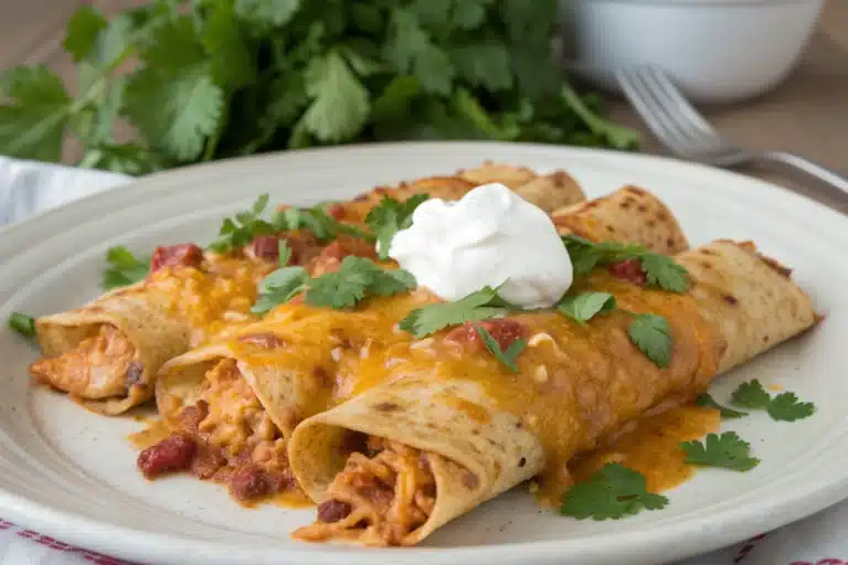 cheesy chicken enchiladas featured image
