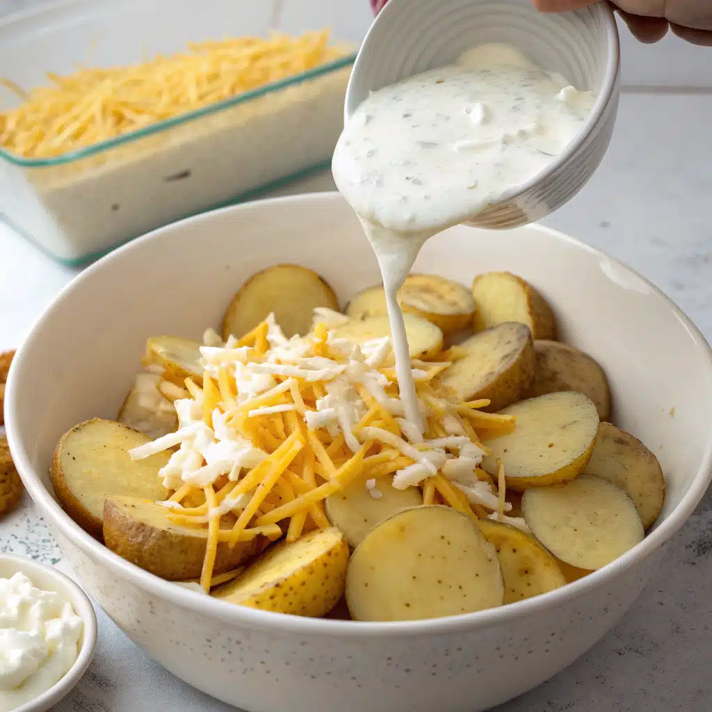 cheesy ranch potatoes First Step