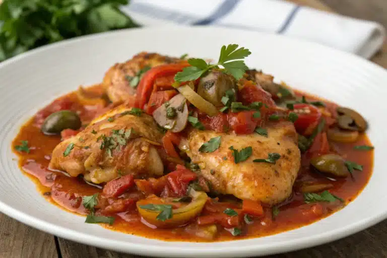 chicken cacciatore featured image