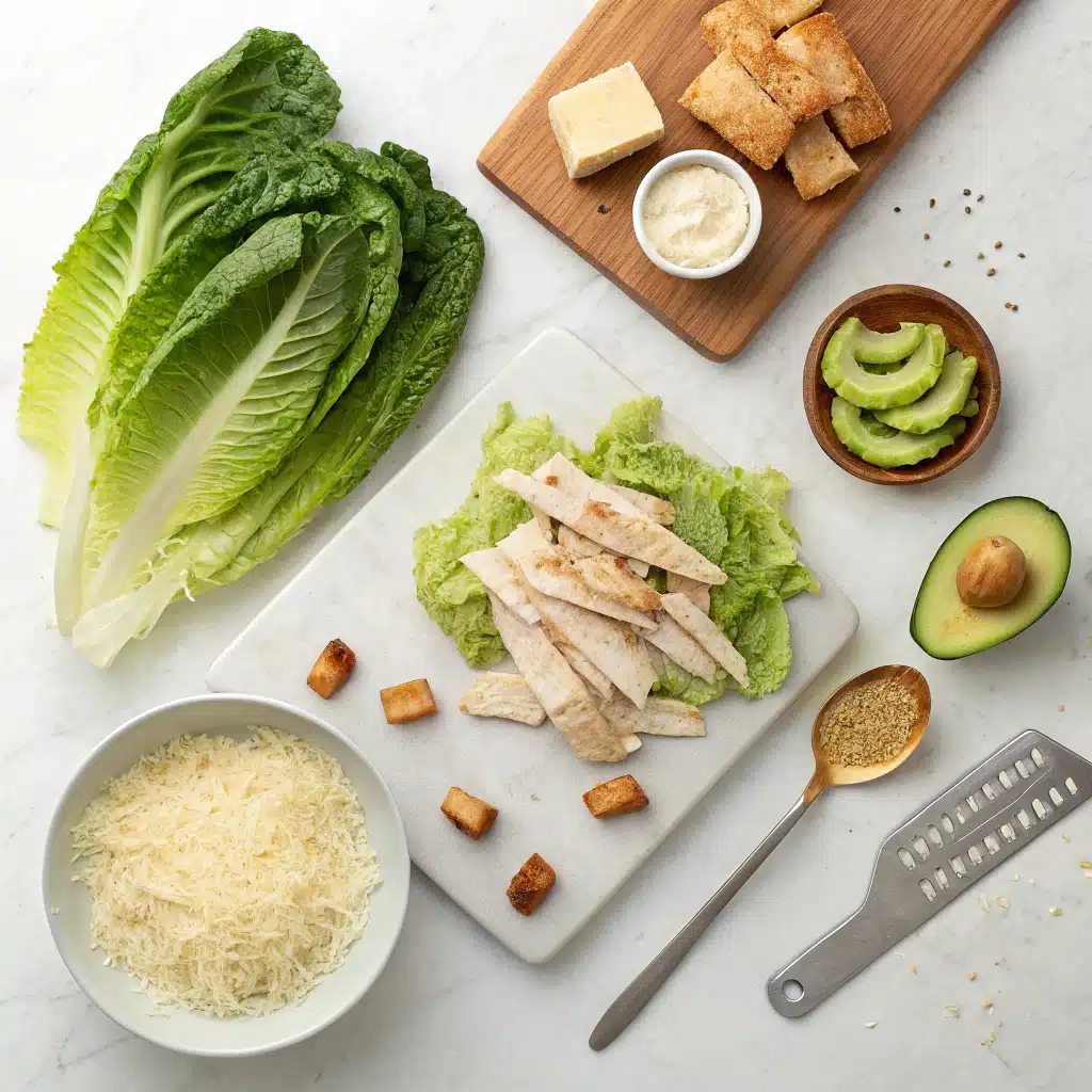 chicken caesar salad wrap ingredients