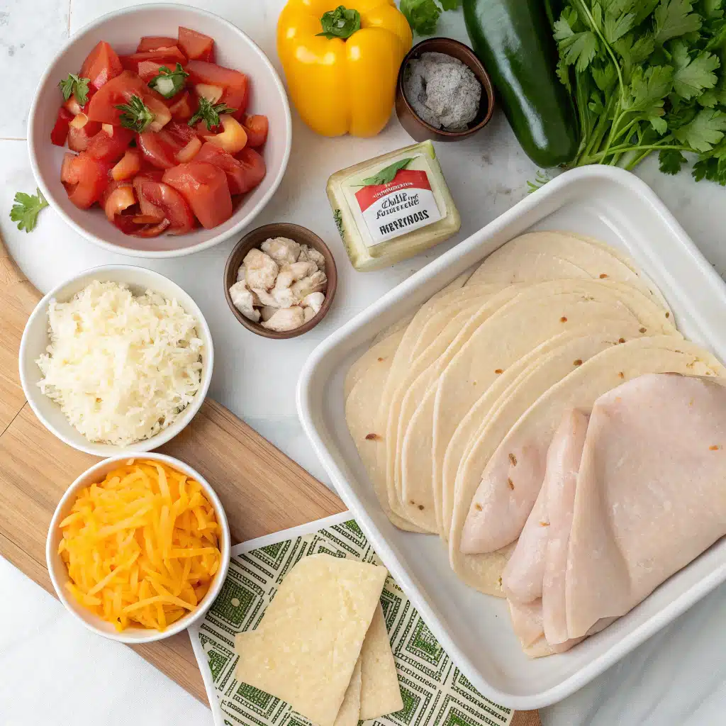Chicken Chimichangas Ingredients