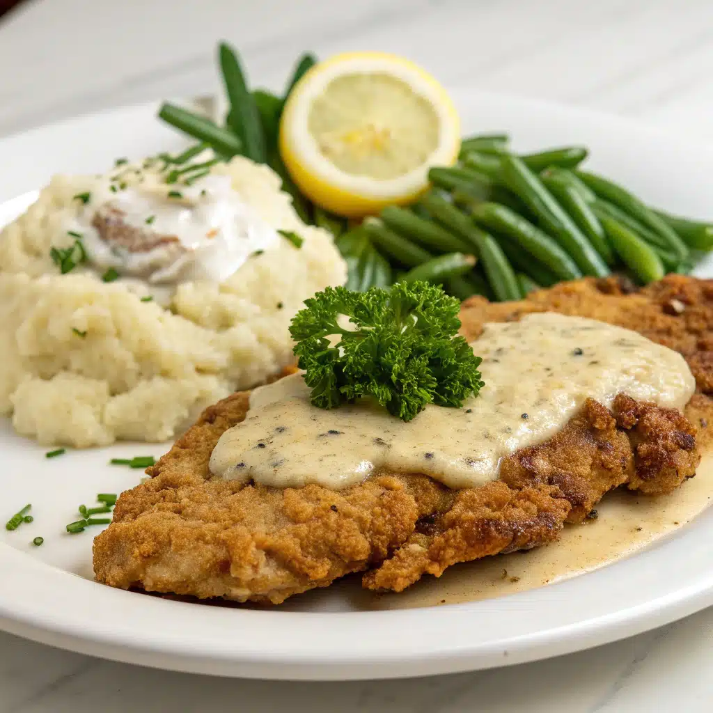 chicken fried steak Serving