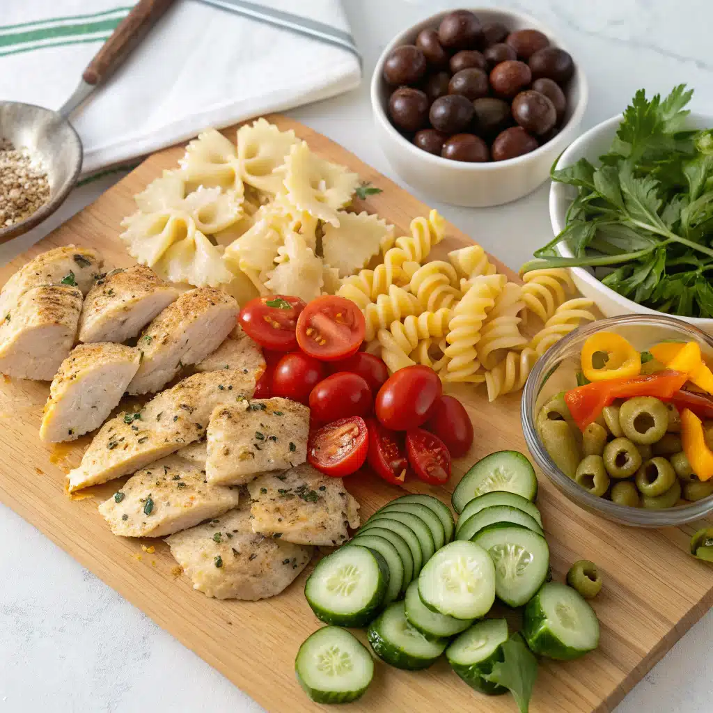 chicken pasta salad ingredients