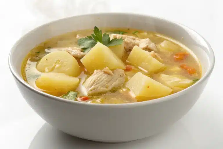 chicken soup with potatoes featured image