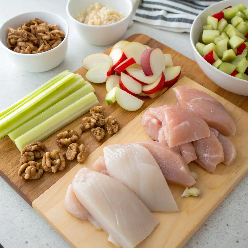 chicken waldorf salad First Step