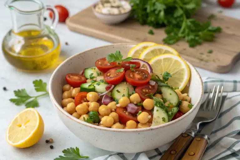 chickpea salad featured image