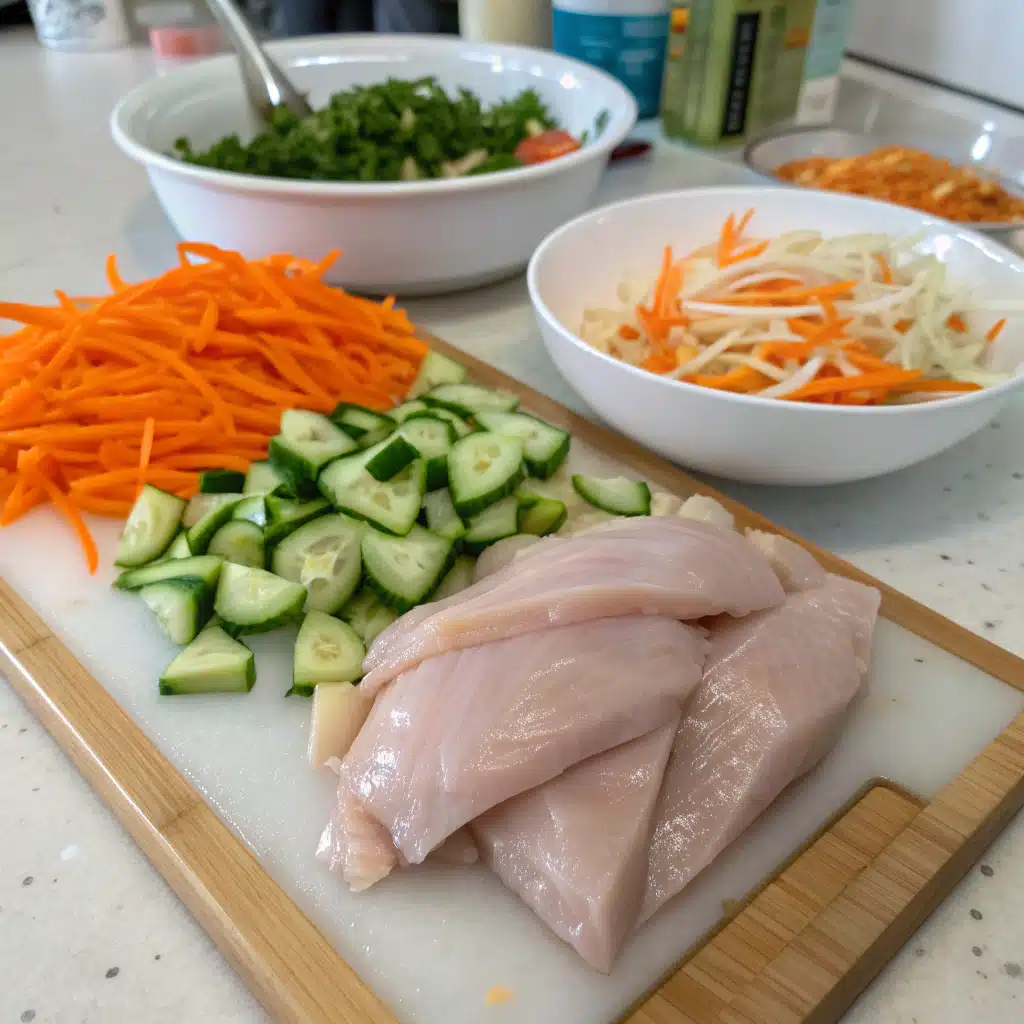 chinese chicken salad First Step
