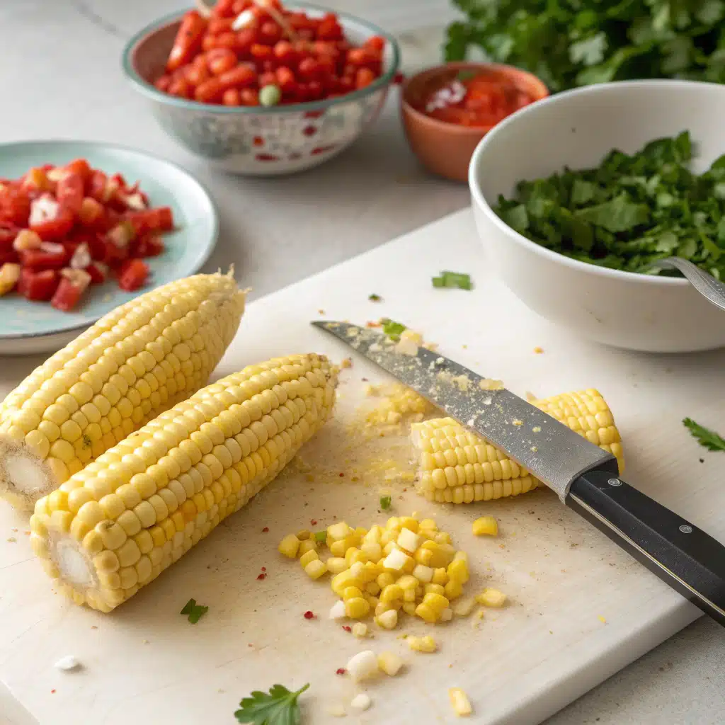 Chipotle corn salsa recipe First Step