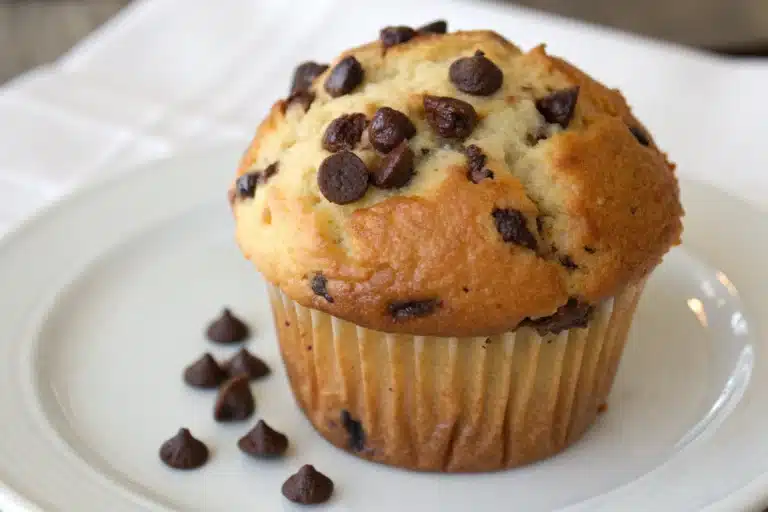 chocolate chip muffin featured image