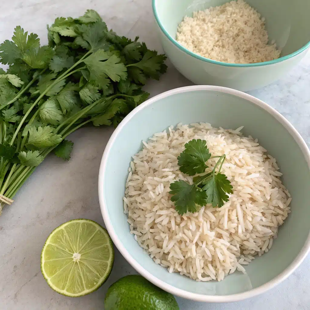 cilantro lime rice First Step