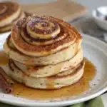 cinnamon swirl pancakes featured image