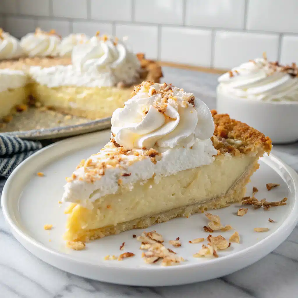 coconut cream pie Serving
