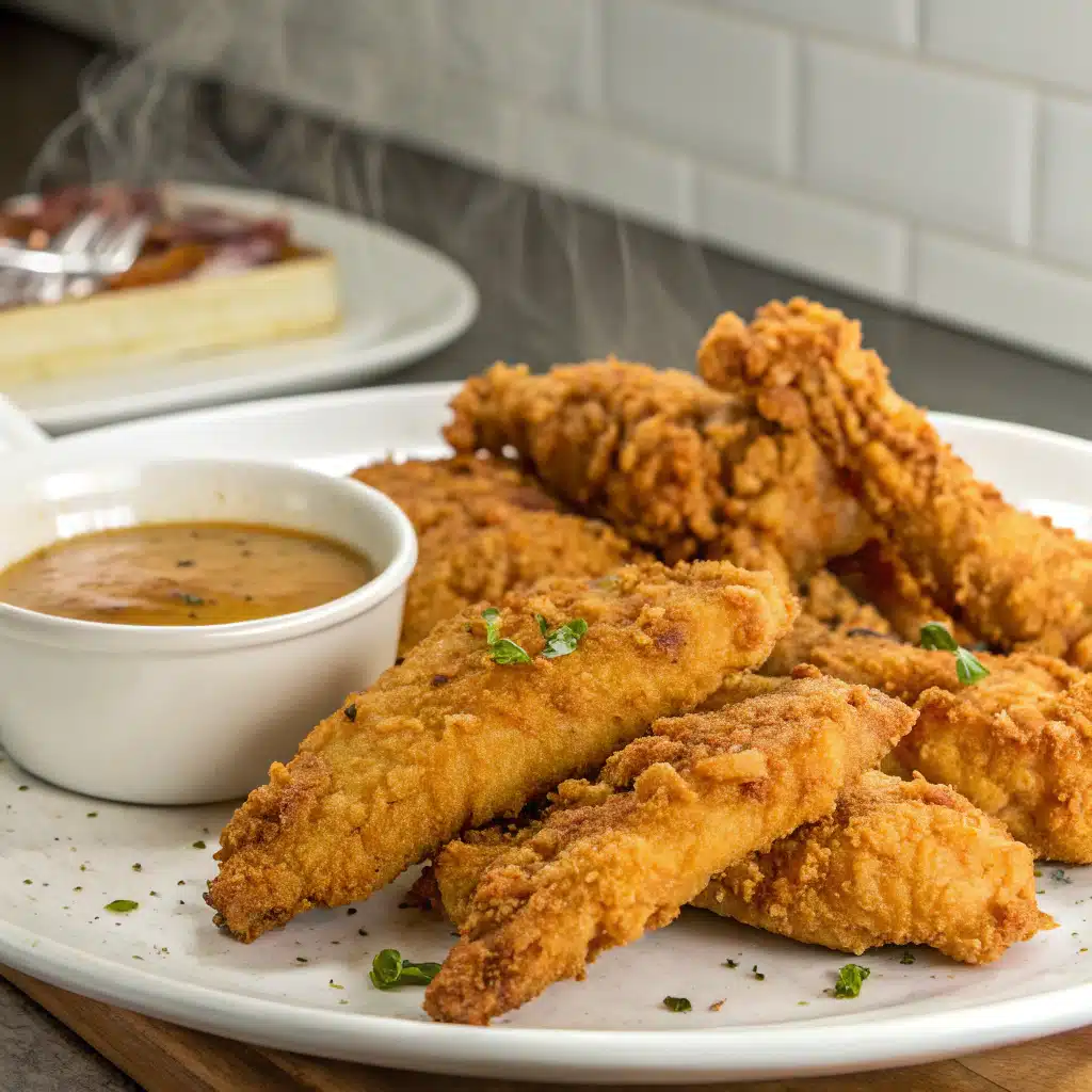 Crack chicken tenders serving