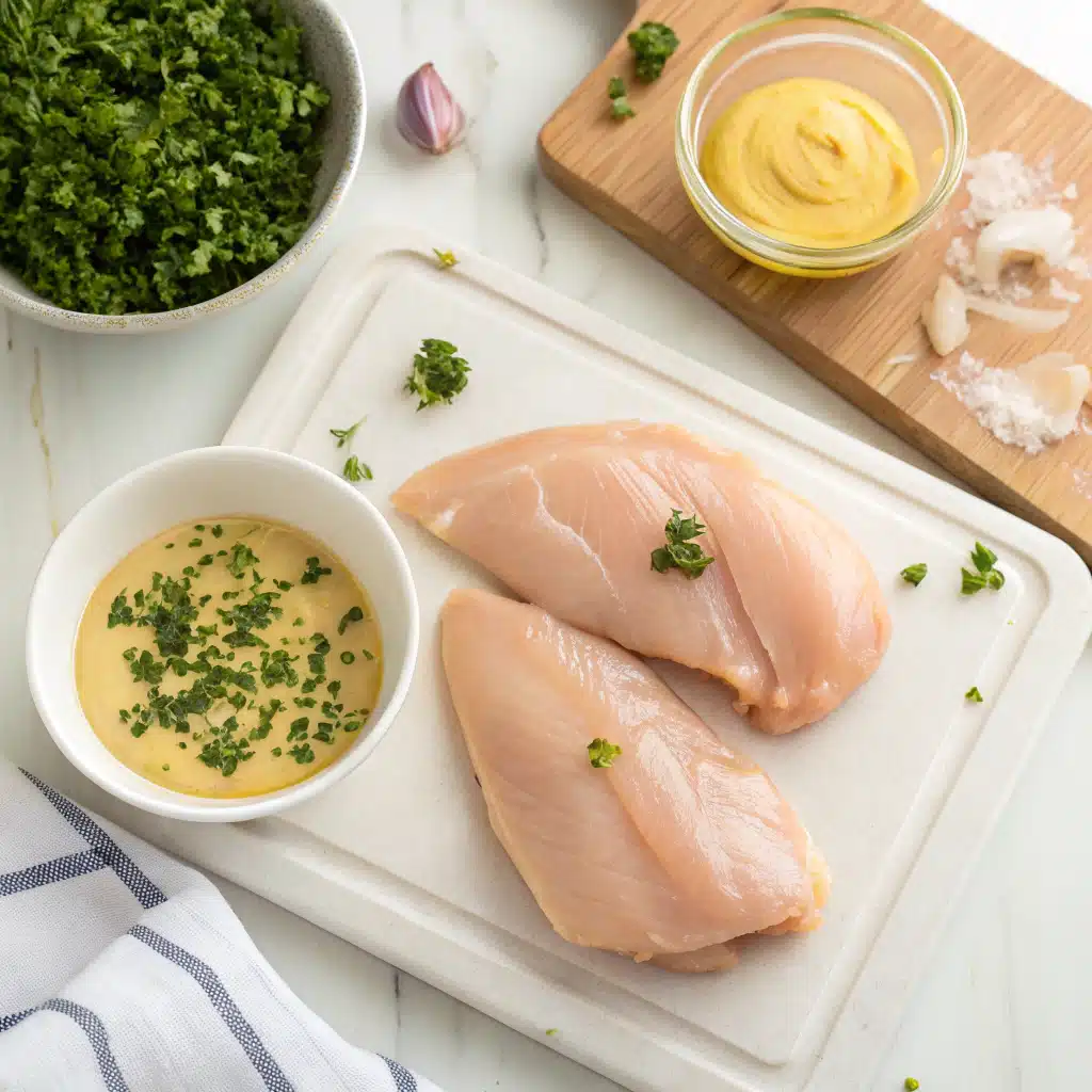 creamy dijon chicken First Step