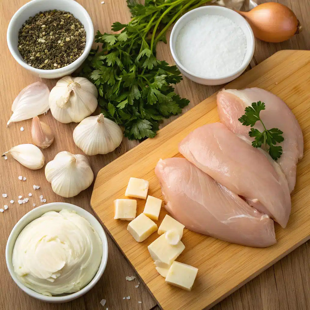 creamy garlic chicken ingredients