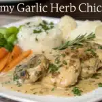 creamy garlic herb chicken featured image