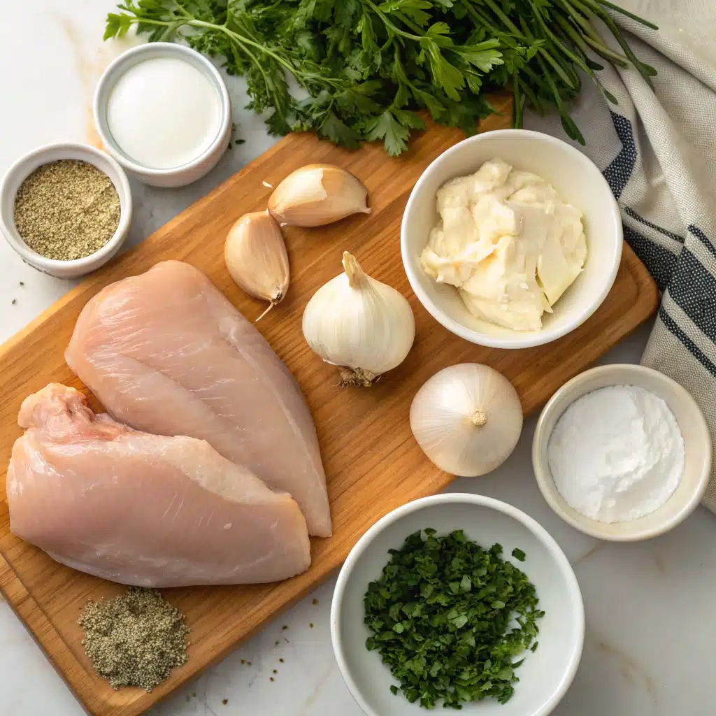 creamy garlic herb chicken ingredients