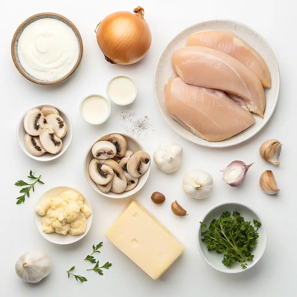 creamy skillet chicken with mushrooms ingredients