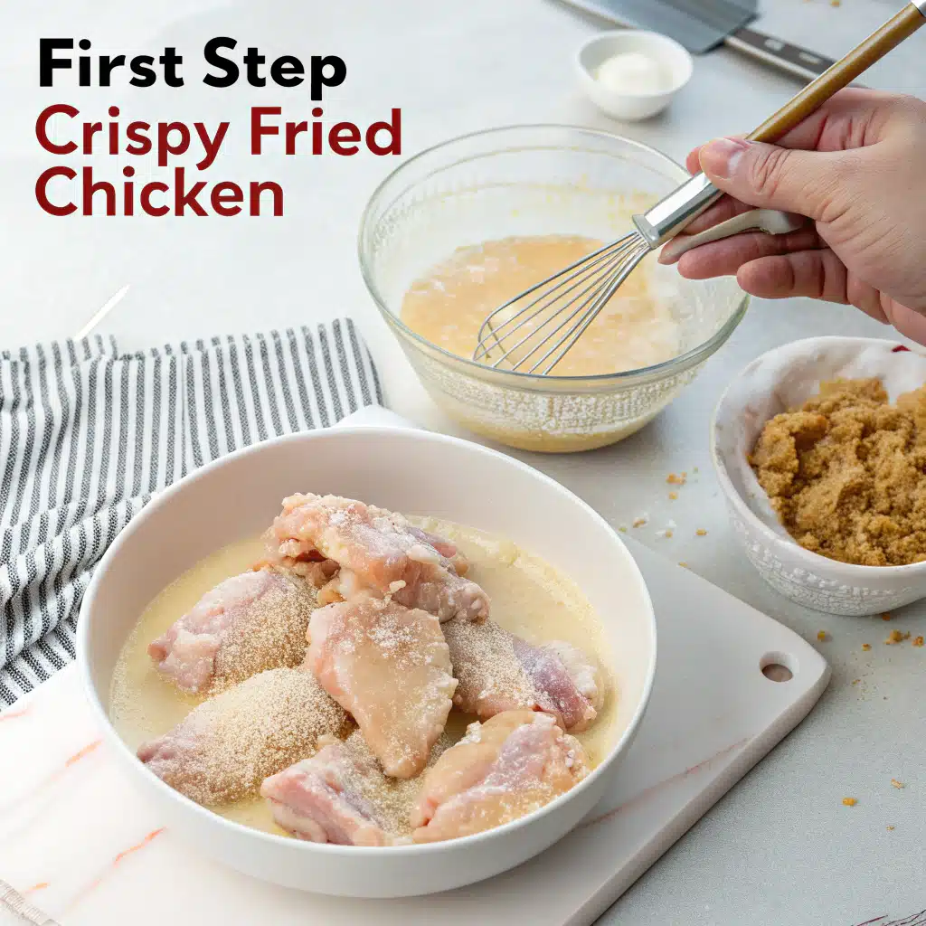 crispy fried chicken First Step