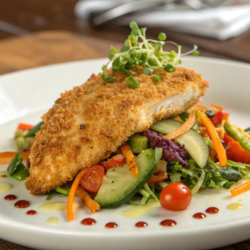 crispy parmesan crusted chicken Serving