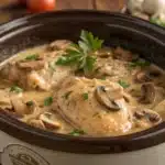 crockpot chicken with cream of mushroom featured image