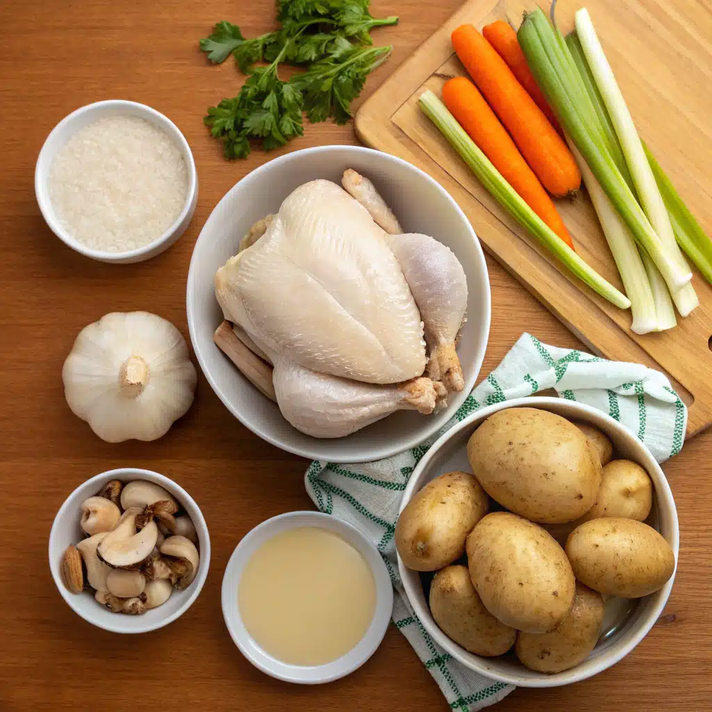 crockpot chicken with cream of mushroom ingredients