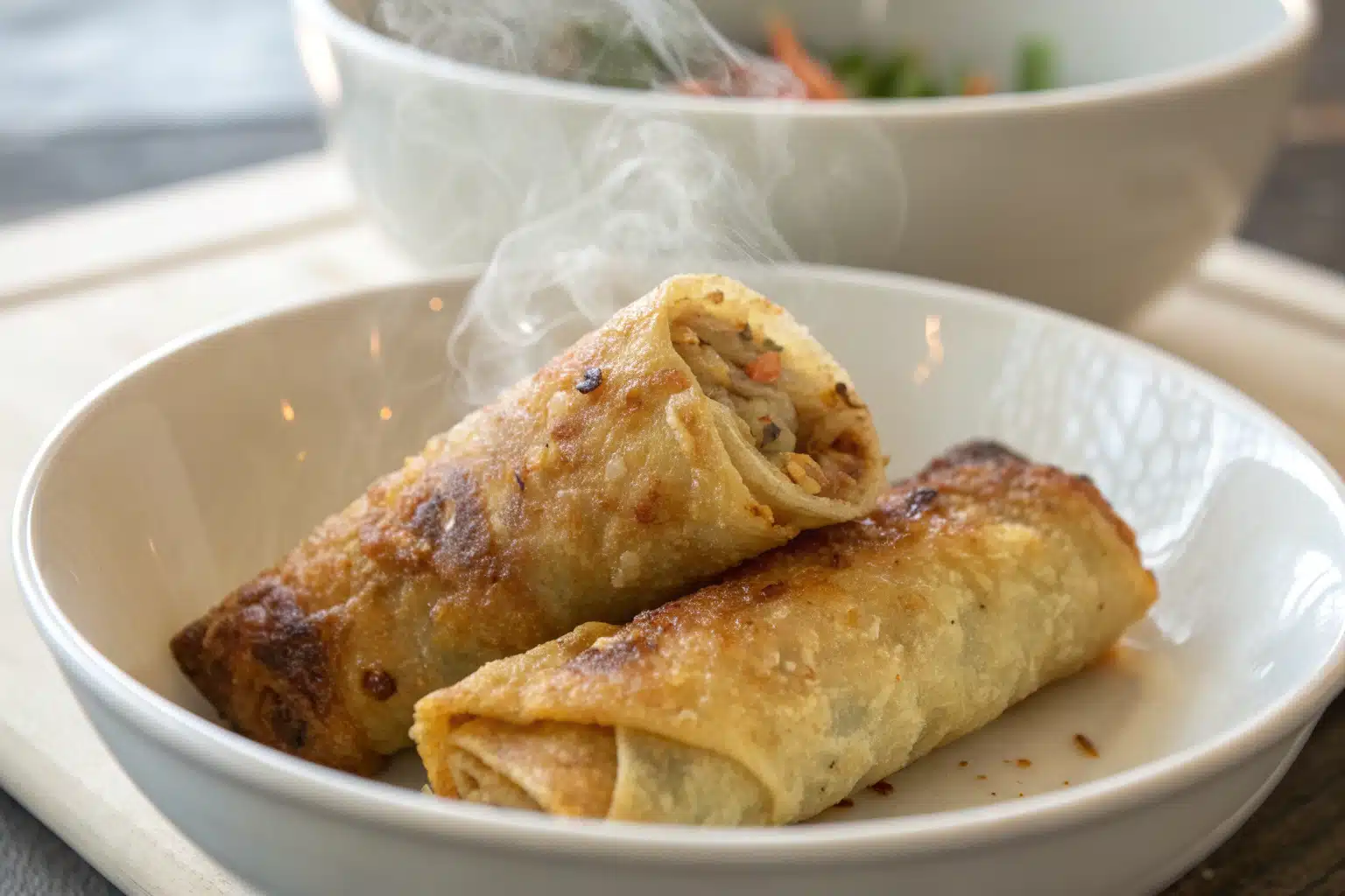 egg roll in a bowl featured image