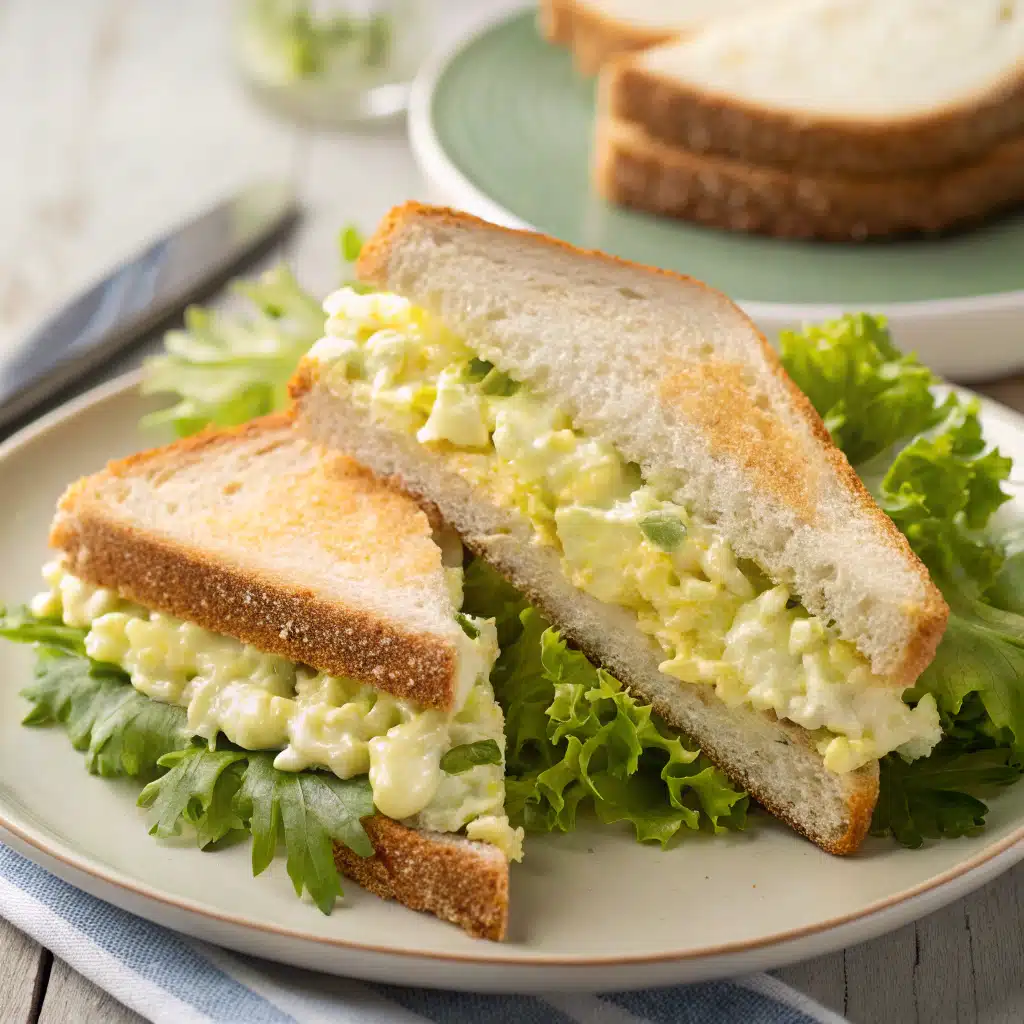 egg salad sandwich Serving