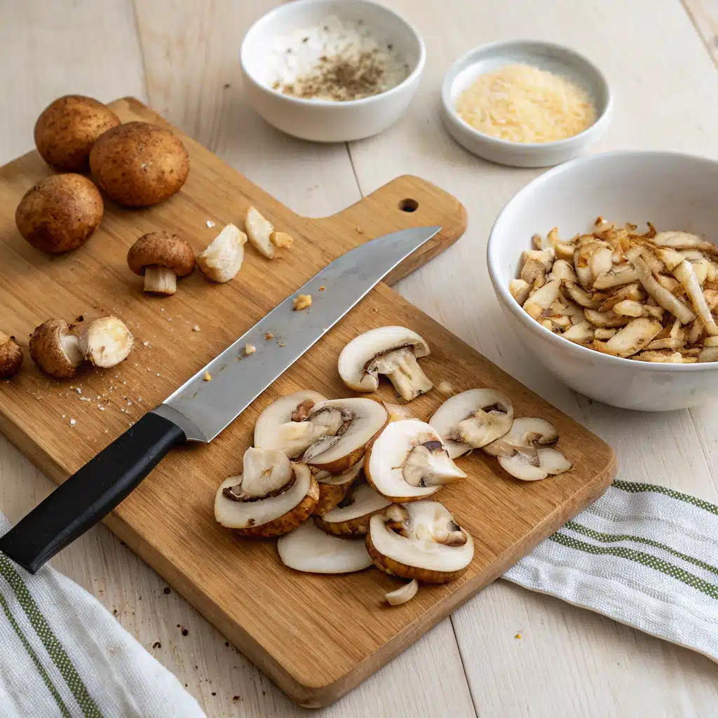 fried mushrooms First Step